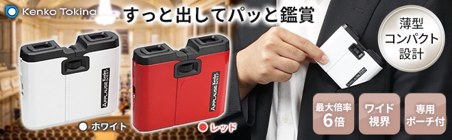 Kenko フラット双眼鏡 Applause 6倍 6X16 - Just MyShop