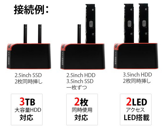 2枚同時挿し対応