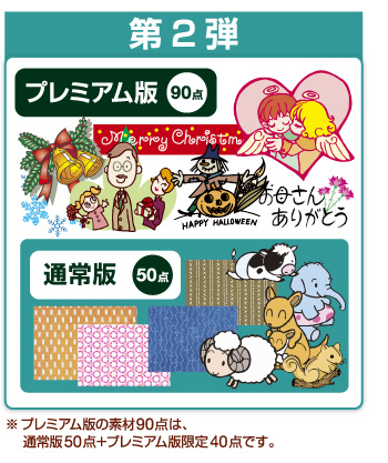 プレミアム版90点 通常版50点