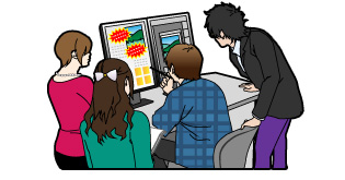 どの角度からでも安定した色表示