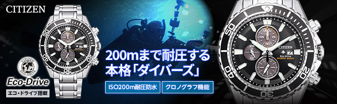 シチズン PROMASTER MARINE ダイバー200m クロノグラフ CA0711