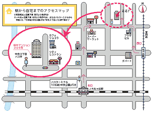 地図スタジオ 作成例 アクセスマップ 地図スタジオ 作成例 アクセスマップ
