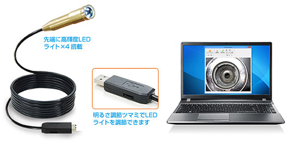 geanee USB防水くねくねエンドスコープ USBM-01 - Just MyShop