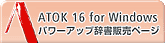 ATOK16 for Windows p[Abv ̔y[W